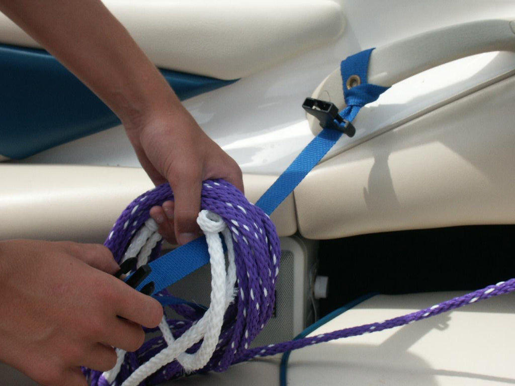 Boat Rope and Dock Line Storage Straps, 4-Pack
