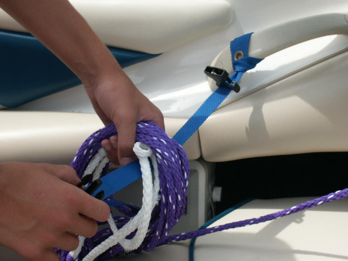 Boat Rope and Dock Line Storage Straps, 4-Pack