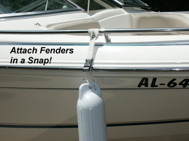 Boat Rope and Dock Line Storage Straps, 4-Pack