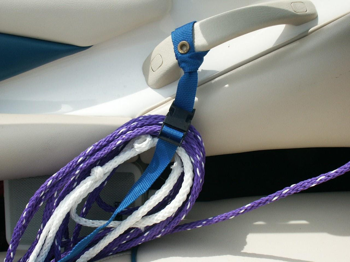 Boat Rope and Dock Line Storage Straps, 4-Pack