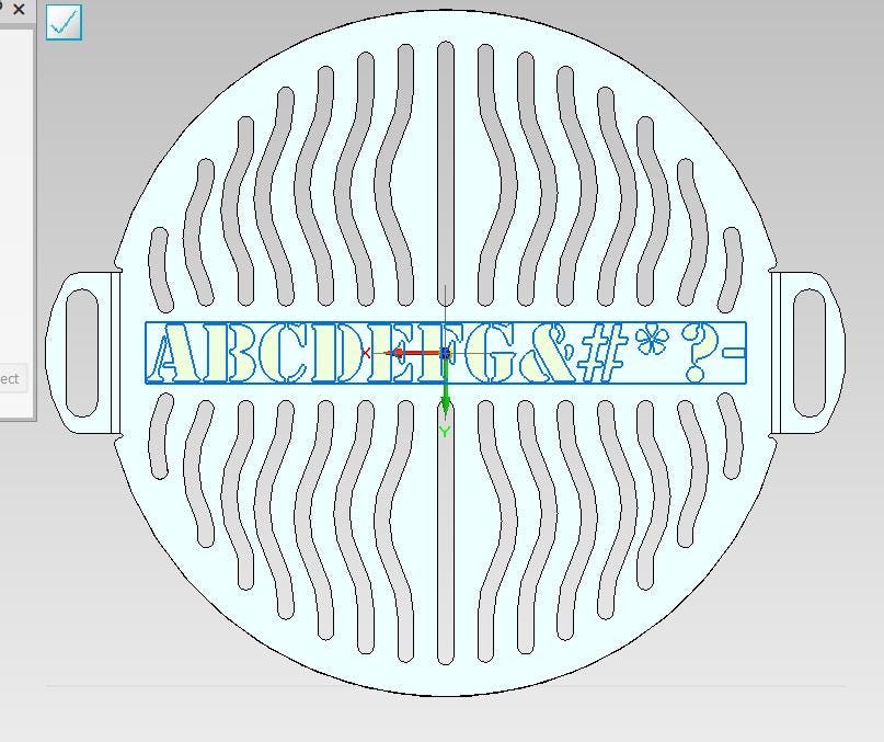Personalized 304 Stainless Steel Grill Grate with Handles