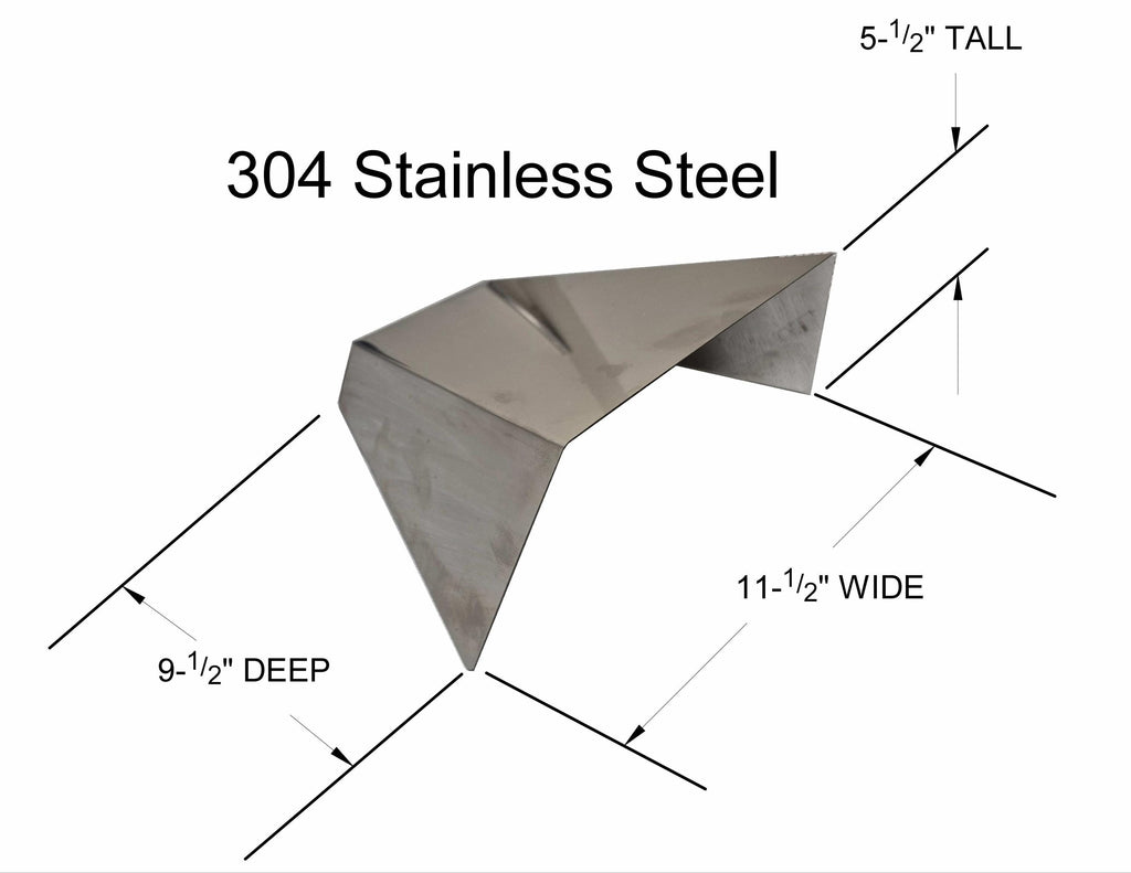 Stainless Steel Heat Deflector for Indirect Grill Cooking