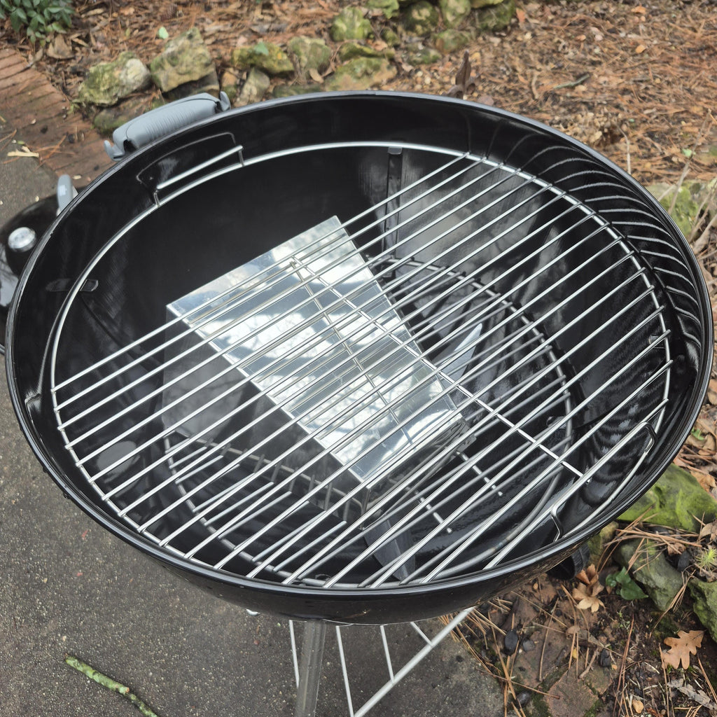 Indirect Cooking Kit with Stainless Steel Grate for 22-Inch Kettle Grills