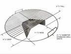 Indirect Cooking Kit with Stainless Steel Grate for 22-Inch Kettle Grills